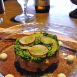 魚介のタルタル菜の花仕立て