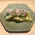 捏製作所 - 茄子のカルパッチョ(480円)