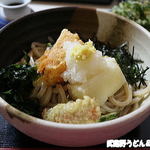 田舎うどん てつ - あげ餅入りぶっかけ