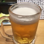 井出家 - 生ビール