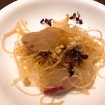 新中国料理 HARAKAWA - 本日の鮮魚の中国式刺身(シマアジ)