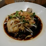 鉄板中華 青山シャンウェイ - 蒸し鶏のネギ醤油