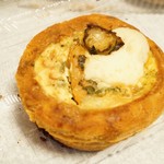 エビと季節野菜(芽キャベツ＆バジルソース) 390円