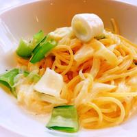 IL PINOLO SKY TERRACE 横浜 - 小ヤリイカと青梗菜のクリームソース柚子風味 スパゲッティーニ