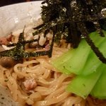麺屋わっしょい - クールな男のペペロンチ～ノをＵＰで！（ちょっとピンぼけですが）
