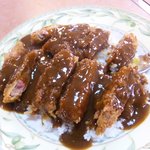 キッチン カトウ - カレーをかけた後（ルーたっぷりです）