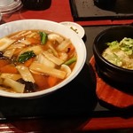 台風厨房 小樽店 - 五目醤油広東麺セット  1030円