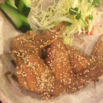 炭火焼鳥 なかお - 手羽先唐揚げ