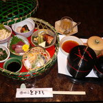 Ajisai Toyomaru - 竹籠弁当1100円ランチのみ(限定30食）