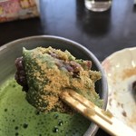 カフェ尾島 - 草餅が甘い