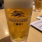 仙令鮨 - 生中　一番しぼりはクセがなくて良い