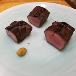 スタミナ苑 - ハツのタタキ