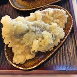 うどん 丸香 - 野菜天盛（なす + れんこん + かぼちゃ）