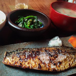 鯖の塩焼き専門店 鯖なのに。 - 「もの凄い鯖」の塩焼き定食（1,000円）