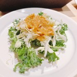 はっこく - 2018.3.  箸休め④ 千切りキャベツとケール「はっこく」オリジナル胡麻ドレッシングかけ