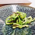 はっこく - 2018.3.  箸休め③  ピーマンの塩昆布和え