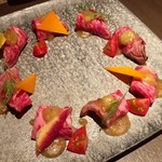 喰心 meat Dining - 肩三角の和風カルパッチョ