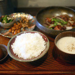 定食堂 金剛石 - 仔羊の生姜焼き定食