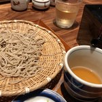 そばと天ぷら 石楽 - 食べられず残した蕎麦
