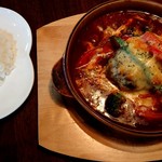 TUKUHIKO - 煮込みハンバーグ定食（1650円）にはこの他前菜、食後のドリンクがつきます☆