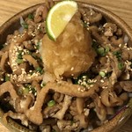 Chicken skin ponzu sauce