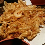 蕎麦 さだはる - 大きな手のひら大   厚さ3cm  圧巻です(・。・;