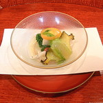 祇園もりわき - 菜の花と白魚のジュレかけ