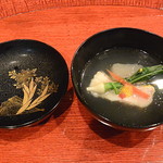 祇園もりわき - 蕪豆腐とぐじのお椀