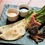 <Specialty> Italian Piadina roll of soft shell crab