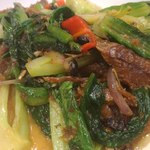 Under Bridge Spicy Crab - 干し鱈と青菜の炒め物