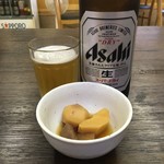 しみづ食堂 - 瓶ビールとお通し