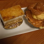 モンシェリー - ザラメが美味しい・・！ふわふわ、しっとりケーキ＆たっぷり（シュー）クリーム。
