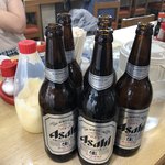 ふみや食堂 - 2018年03月20日  瓶ビール（朝から2人で）