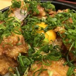 てんぷら広場 食道 - 鶏天丼～香味ネギ醤油～