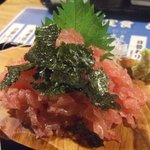 魚河岸おに平 - まぐろ上中落ち定食のメイン