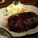 福徳食堂 - Lサイズメンチ定食…税込680円