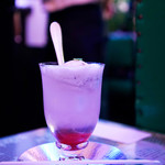 喫茶 ソワレ - 期間限定の「さくらのフロート」。