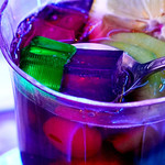 喫茶 ソワレ - 深紅に浮かぶ彩のゼリー♪