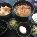 ゆで太郎 - 朝食セット納豆(¥360)+わかめ(無料クーポン)