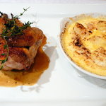 フレンチレストラン・プレジール - フランス産コクレ（ひな鶏）のハーブロースト ジャガイモのグラタン添え＠Plaisir◎2008/10