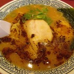 丸源ラーメン - 醤油とんこつラーメン黒