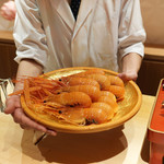 銀座 しのはら - 駿河湾赤座海老　駒方焼き