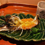 銀座 しのはら - 駿河湾赤座海老　駒方焼き