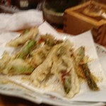 かぶと - 1803アスパラ肉巻き上げカレー塩があう