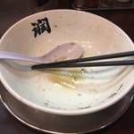 らーめん潤 - 完食した丼