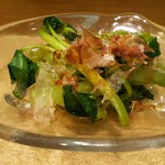 築地寿司清 - わさび菜の浅づけ