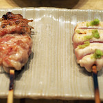 鳥しき - さび焼きとせせり