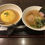 飛騨の高山らーめん - 高山ラーメンと天津飯のセットです