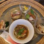 創作おうどん　遊佳 - 前菜盛り合わせ