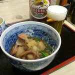おそば大古久 - 里芋とイカの煮物
